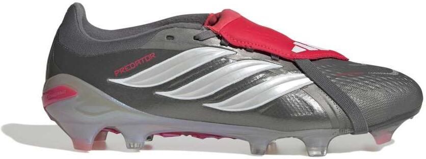 Adidas Predator Pro FT Gras Voetbalschoenen (FG) Donkergrijs Wit Zilver Rood