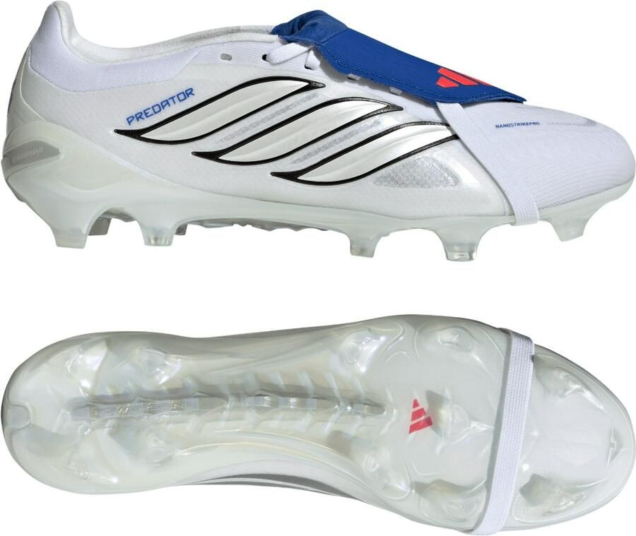 Adidas Predator Pro FT Gras Voetbalschoenen (FG) Wit Zilver Blauw Rood