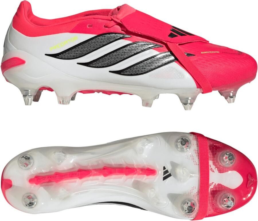 Adidas Predator Pro FT IJzeren-Nop Voetbalschoenen (SG) Rood Wit Zwart