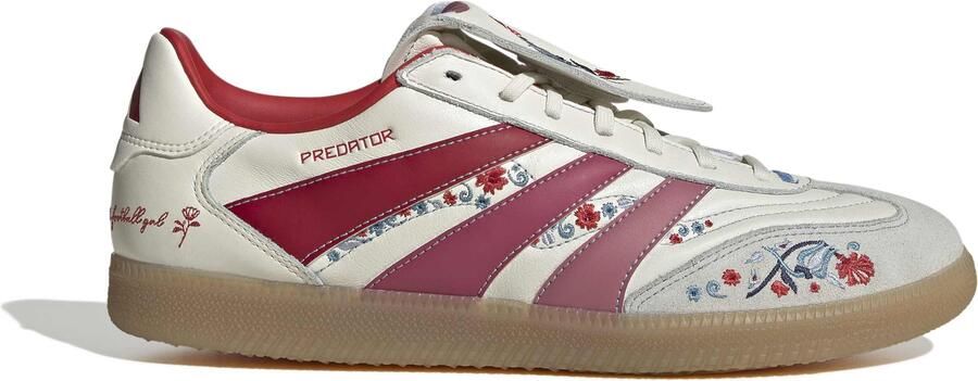 Adidas Predator TFG Freestyle Zaalvoetbalschoenen (IN) Gebroken Wit Grijs Roze Rood