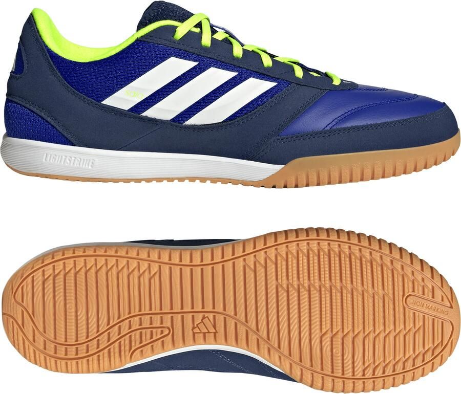 Adidas Top Sala Competition II Zaalvoetbalschoenen (IN) Blauw Donkerblauw Wit Neongeel