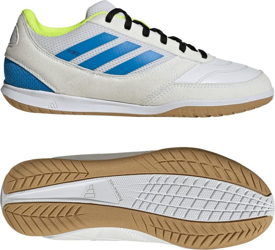 Adidas Top Sala Competition II Zaalvoetbalschoenen (IN) Kids Wit Blauw Geel