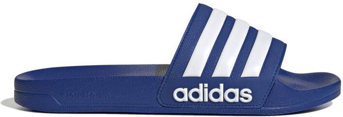 Adidas Adilette Shower Badslippers Blauw Wit Blauw