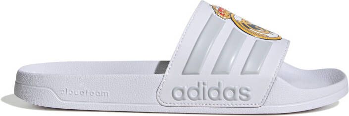 adidas Adilette Shower Real Madrid Slippers Wit Lichtgrijs Goud