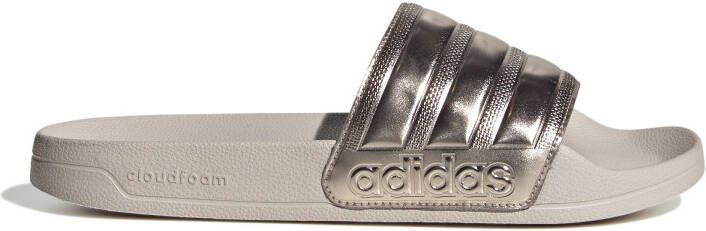 Adidas Adilette Shower Slippers Beige Zilver
