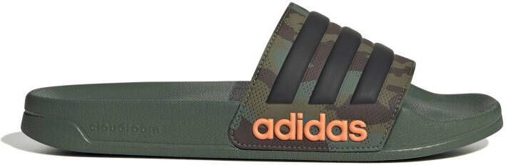 Adidas Adilette Shower Slippers Camo Groen Oranje