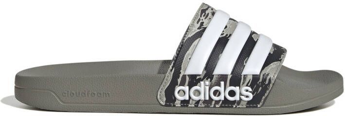 Adidas Adilette Shower Slippers Camo Groen Wit
