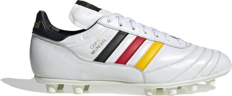 adidas Copa Mundial Duitsland Gras Voetbalschoenen (FG) Wit Zwart Rood Geel