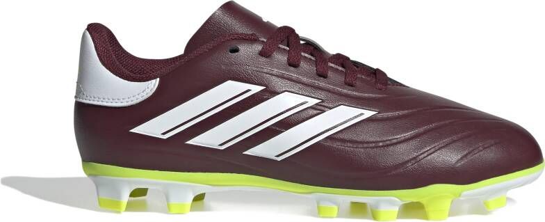 Adidas Copa Pure 2 Club Gras Kunstgras Voetbalschoenen (MG) Kids Bordeauxrood Wit Geel