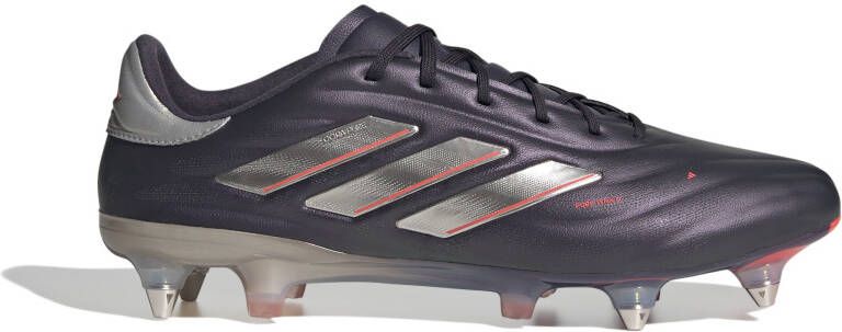 adidas Copa Pure 2 Elite IJzeren-Nop Voetbalschoenen (SG) Donkerpaars Zilver Roze