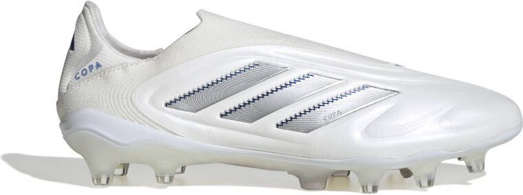 Adidas Copa Pure III Elite Veterloze Gras Voetbalschoenen (FG) Wit Zilver Blauw