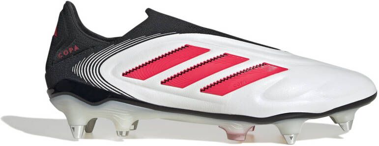 Adidas Copa Pure III Elite Veterloze IJzeren-Nop Voetbalschoenen (SG) Wit Zwart Rood