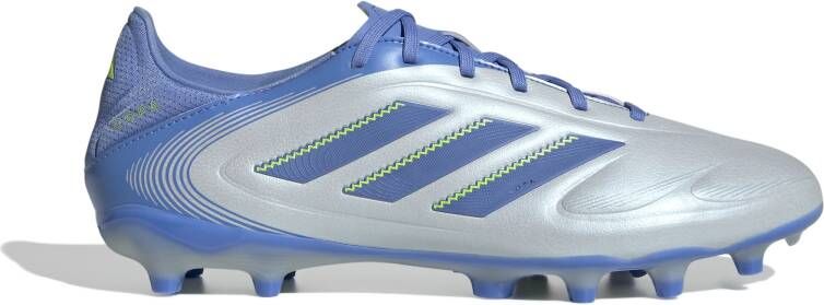adidas Copa Pure III League Gras Kunstgras Voetbalschoenen (MG) Blauw Grijs Neongeel