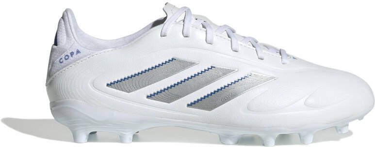 Adidas Copa Pure III League Gras Kunstgras Voetbalschoenen (MG) Kids Wit Zilver Blauw