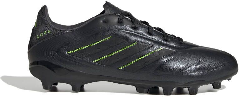 Adidas Copa Pure III League Gras Kunstgras Voetbalschoenen (MG) Kids Zwart Donkergrijs Groen