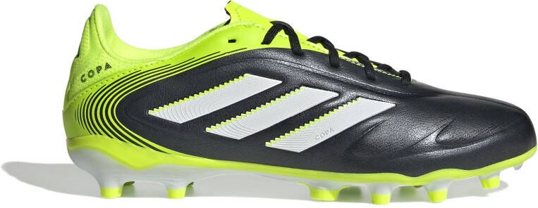 Adidas Copa Pure III League Gras Kunstgras Voetbalschoenen (MG) Kids Zwart Wit Neongeel