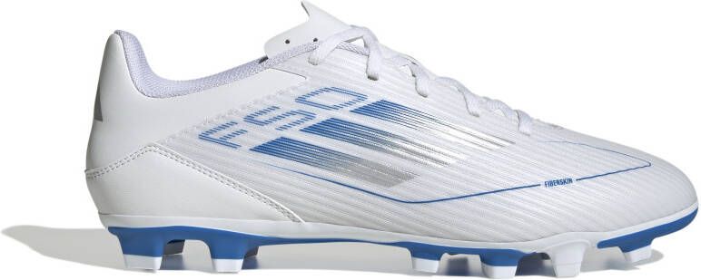 Adidas F50 Club Gras Kunstgras Voetbalschoenen (MG) Wit Blauw Zilver