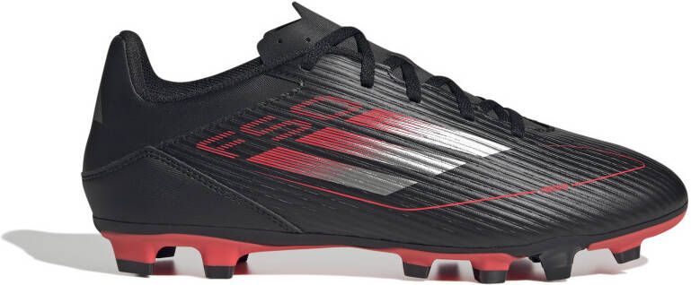 Adidas F50 Club Gras Kunstgras Voetbalschoenen (MG) Zwart Rood Zilver