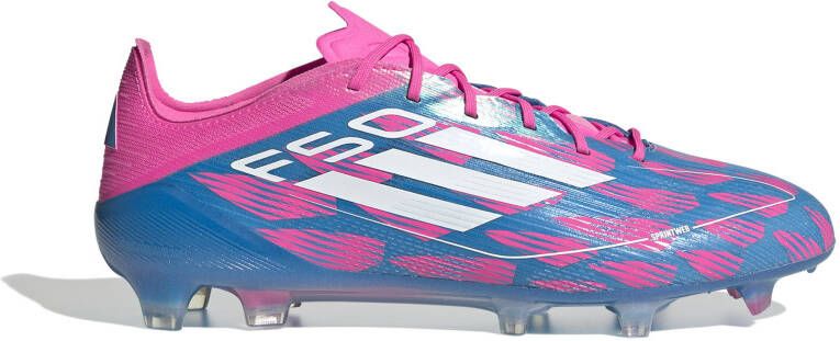 Adidas F50 Elite Gras Voetbalschoenen (FG) Blauw Roze Wit - Schoenen.nl