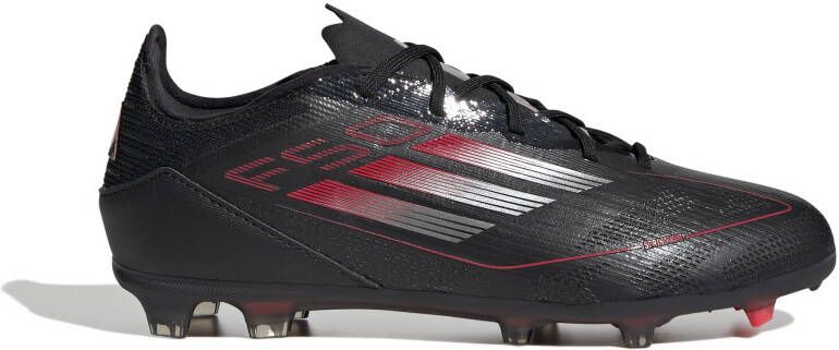Adidas F50 Elite Gras Voetbalschoenen (FG) Kids Zwart Rood Zilver