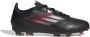 Adidas F50 Elite Gras Voetbalschoenen (FG) Kids Zwart Rood Zilver - Thumbnail 1