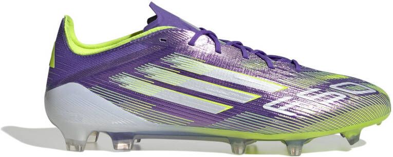 Adidas F50 Elite Gras Voetbalschoenen (FG) Paars Wit Neongeel