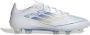 Adidas F50 Elite Gras Voetbalschoenen (FG) Wit Blauw Zilver - Thumbnail 1