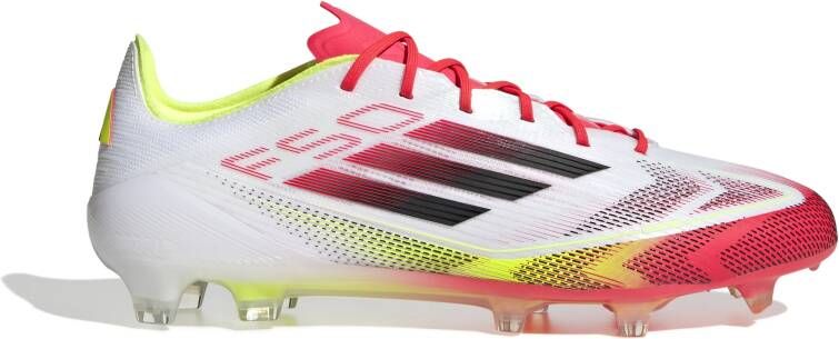 Adidas F50 Elite Gras Voetbalschoenen (FG) Wit Rood Zwart Geel