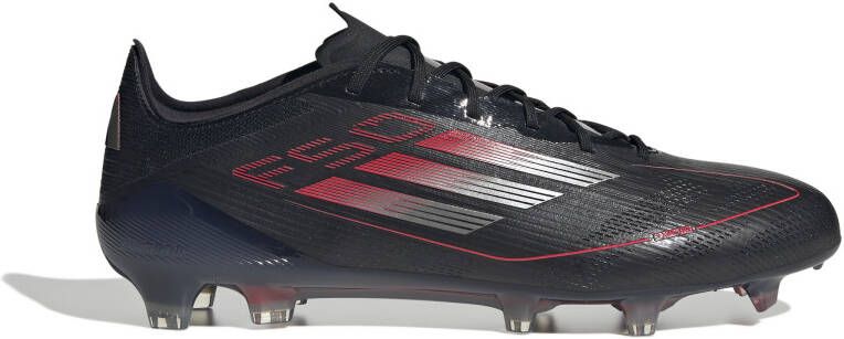 Adidas F50 Elite Gras Voetbalschoenen (FG) Zwart Rood Zilver