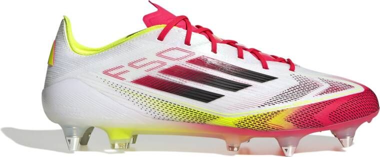 Adidas F50 Elite IJzeren-Nop Voetbalschoenen (SG) Wit Rood Zwart Geel
