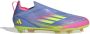 Adidas F50 Elite Veterloze Gras Voetbalschoenen (FG) Kids Blauw Neongeel Roze - Thumbnail 1
