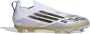 Adidas F50 Elite Veterloze Gras Voetbalschoenen (FG) Kids Wit Zwart Goud - Thumbnail 1