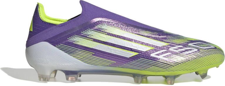 Adidas F50 Elite Veterloze Gras Voetbalschoenen (FG) Paars Wit Neongeel