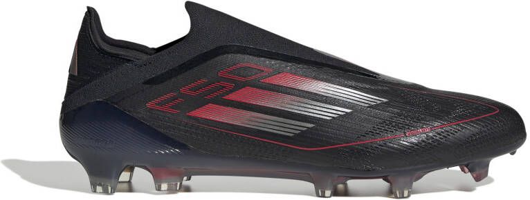 Adidas F50 Elite Veterloze Gras Voetbalschoenen (FG) Zwart Rood Zilver