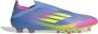 Adidas F50 Elite Veterloze Kunstgras Voetbalschoenen (AG) Blauw Neongeel Roze - Thumbnail 1