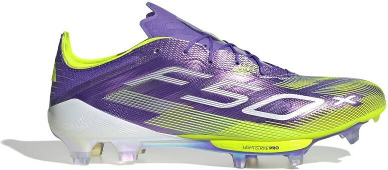 Adidas F50+ Gras Voetbalschoenen (FG) Paars Wit Neongeel