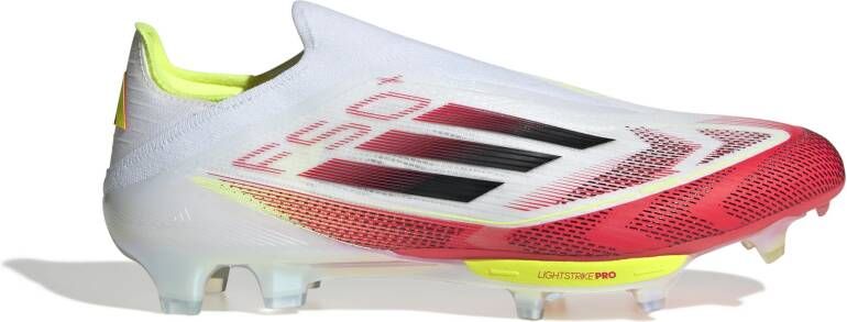 Adidas F50+ Gras Voetbalschoenen (FG) Wit Rood Zwart Geel