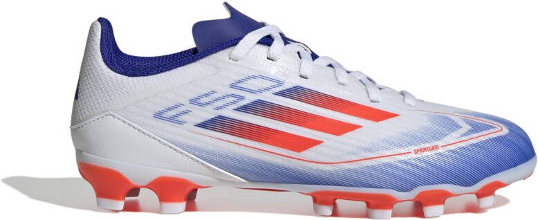 Adidas F50 League Gras Kunstgras Voetbalschoenen (MG) Kids Wit Rood Blauw - Foto 2