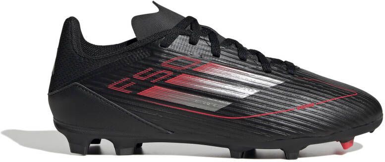 Adidas F50 League Gras Kunstgras Voetbalschoenen (MG) Kids Zwart Rood Zilver