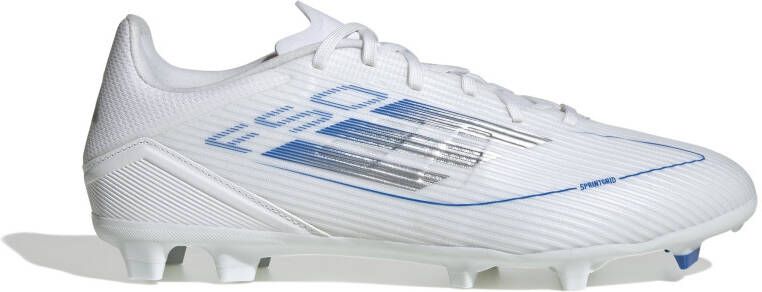 Adidas F50 League Gras Kunstgras Voetbalschoenen (MG) Wit Blauw Zilver