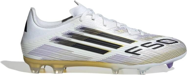Adidas F50 League Gras Kunstgras Voetbalschoenen (MG) Wit Zwart Goud