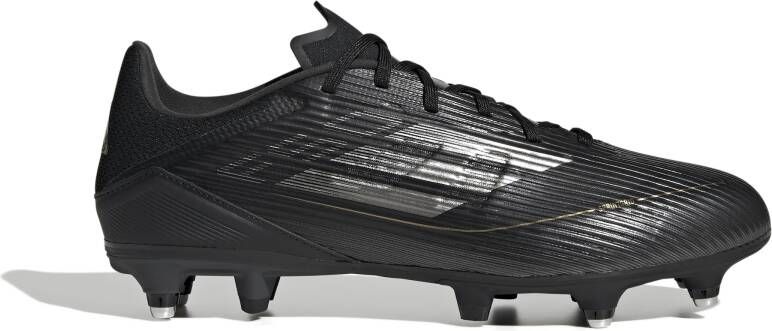 adidas F50 League IJzeren-Nop Voetbalschoenen (SG) Zwart Grijs Goud