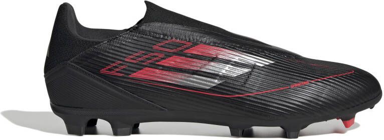 Adidas F50 League Veterloze Gras Kunstgras Voetbalschoenen (MG) Zwart Rood Zilver
