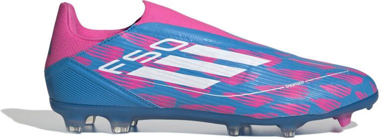adidas F50 League Veterloze Gras Voetbalschoenen (FG) Blauw Roze Wit