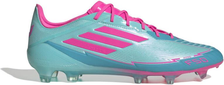 Adidas F50 Messi Elite Gras Voetbalschoenen (FG) Turquoise Roze