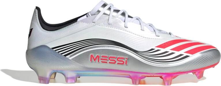 Adidas F50 Messi Elite Gras Voetbalschoenen (FG) Wit Zilver Rood