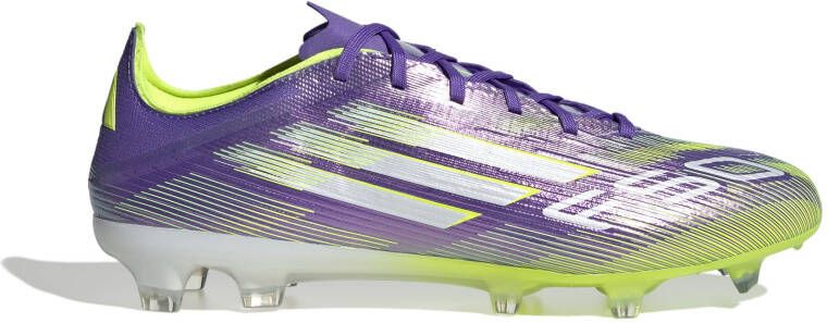 Adidas F50 Pro Gras Voetbalschoenen (FG) Paars Wit Neongeel