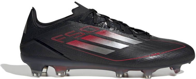 Adidas F50 Pro Gras Voetbalschoenen (FG) Zwart Rood Zilver