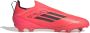 Adidas F50 Pro Veterloze Gras Voetbalschoenen (FG) Kids Felrood Zwart Zilver - Thumbnail 1