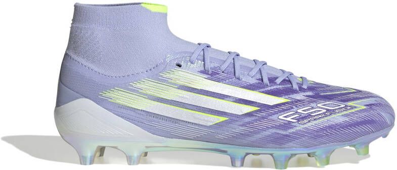 Adidas F50 Sparkfusion Elite Gras Kunstgras Voetbalschoenen (MG) Dames Paars Geel